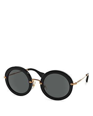 Miu Miu 13NS Round Sunglasses, 49mm | Bloomingdale's (US)