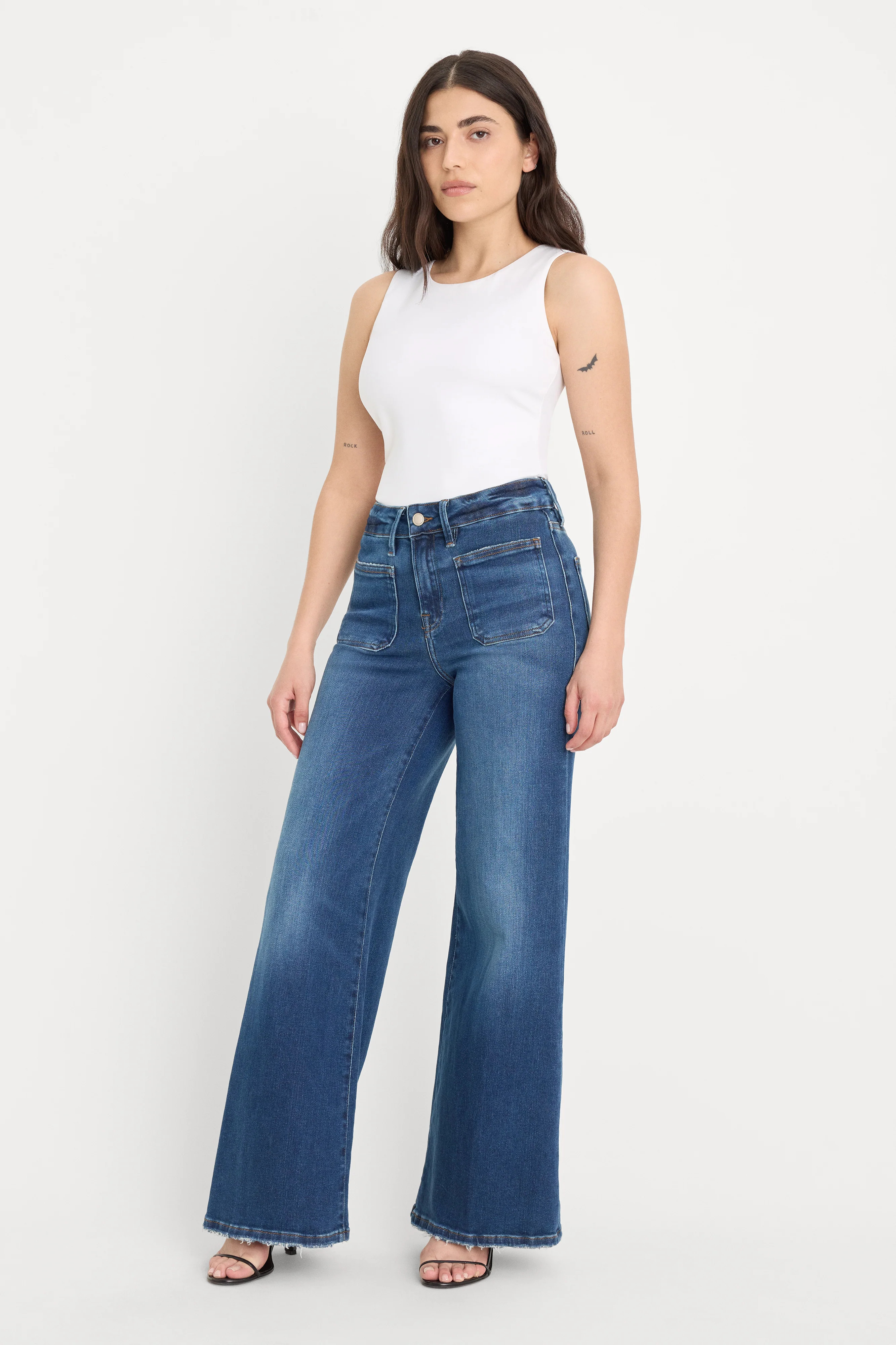 SOFT TECH GOOD PETITE PALAZZO JEANS | INDIGO511 - GOOD AMERICAN | Good American