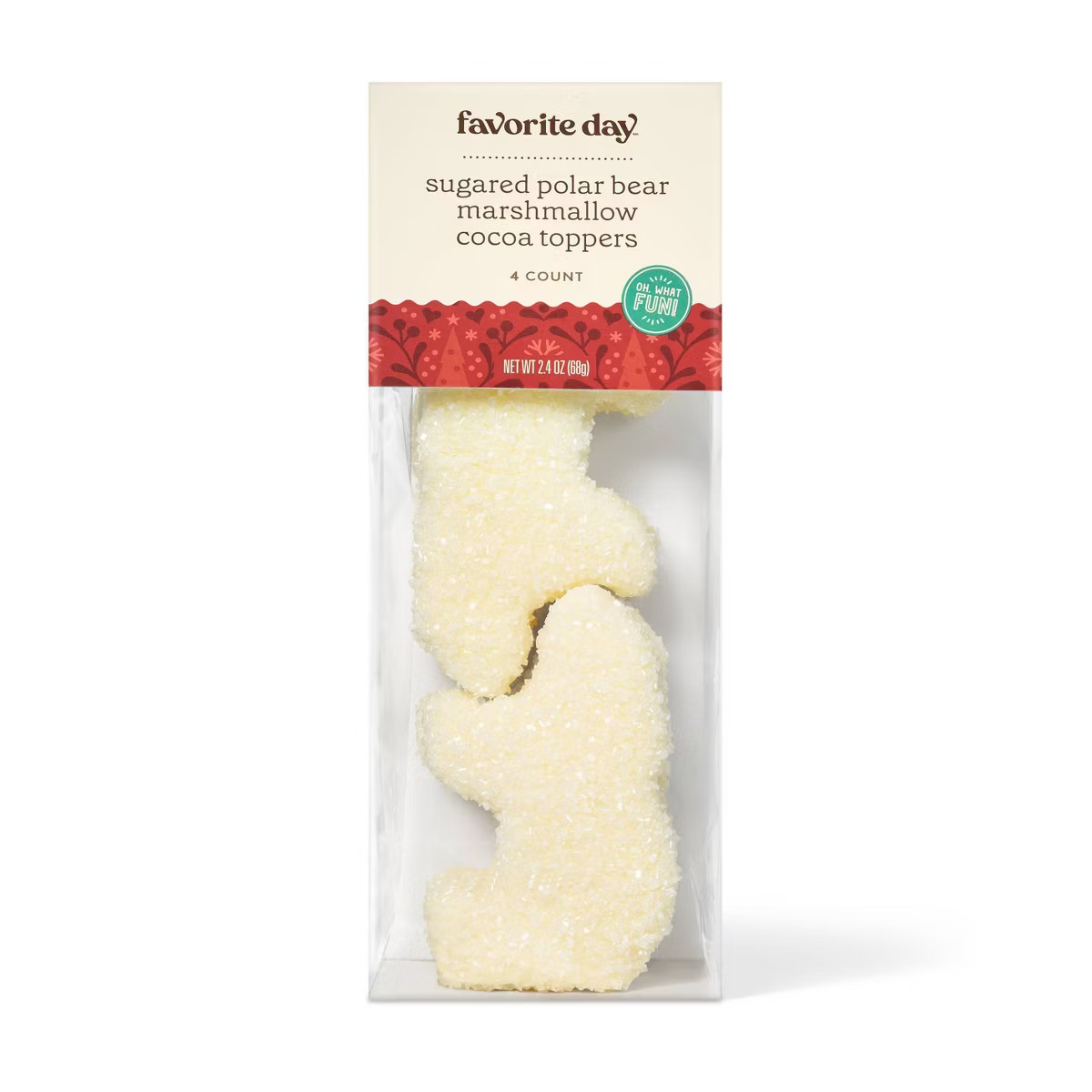 Christmas Polar Bear Shaped Marshmallow with Chocolaty Coating and Sugar Crystals - 2.4oz/4ct - F... | Target