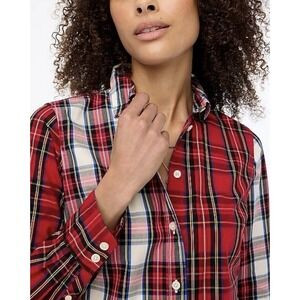 J Crew Woman's Mixed-Tartan Plaid Shirt Size Medium | Poshmark