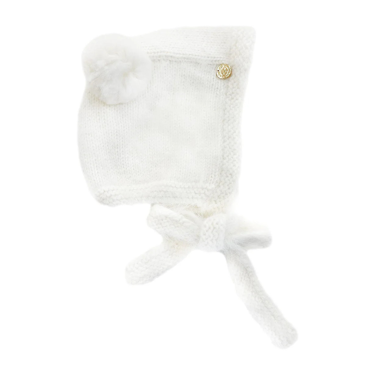 White Cashmere Teddy Hat | petite maison kids