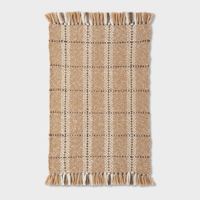 2'1"x3'2" Indoor/Outdoor Scattered Rug Tan - Threshold™ designed with Studio McGee | Target