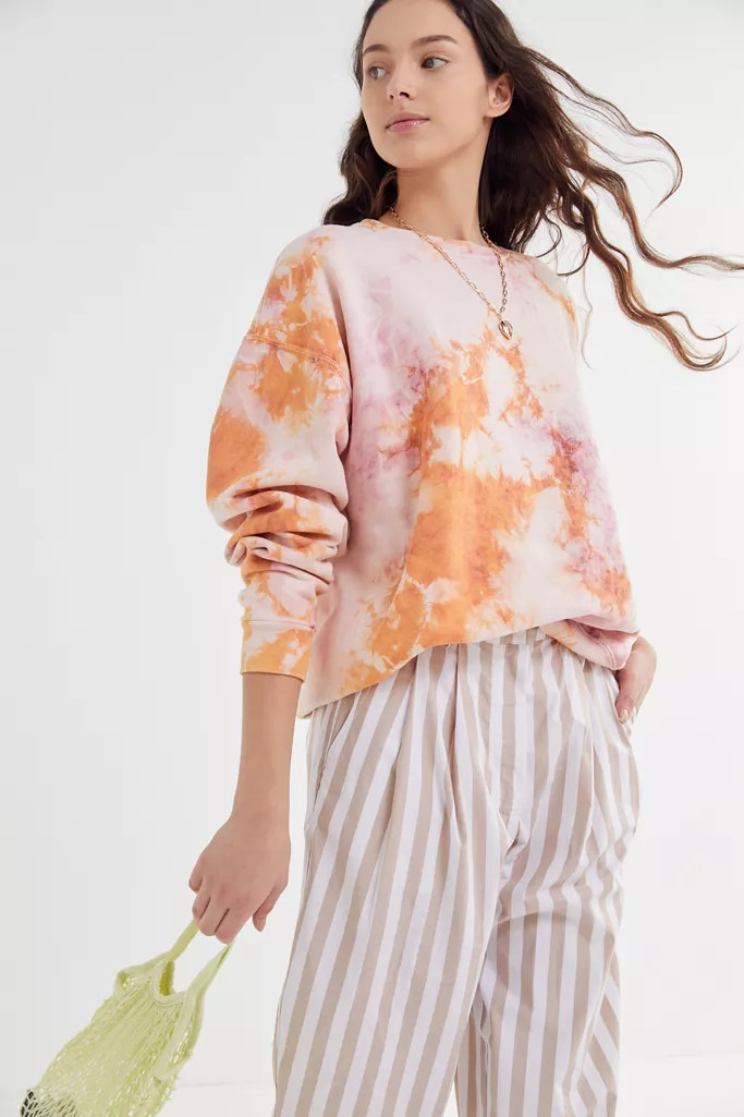 Urban Renewal Recycled Tie-Dye Crew Neck Sweatshirt | Urban Outfitters (US and RoW)