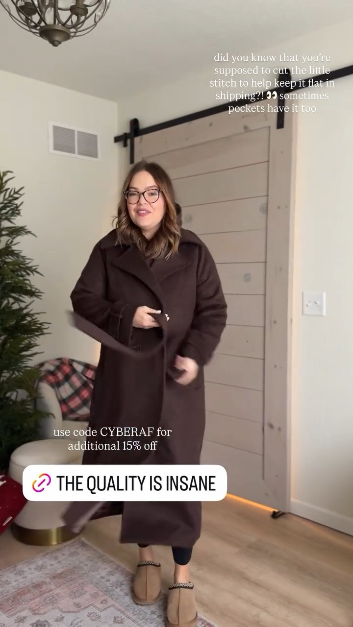 Love this long trench in this chocolate brown for winter & the quality is amazing!! 

#LTKMidsize #LTKSeasonal #LTKGiftGuide