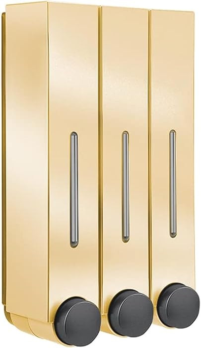 Liquid Soap Dispenser Wall Mount, 3 Chamber Bathroom Shower Pump Dispenser,Press Manually Lotion ... | Amazon (US)