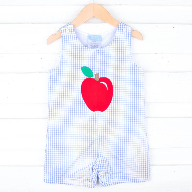Back To School Blue Windowpane Jon Jon | Classic Whimsy