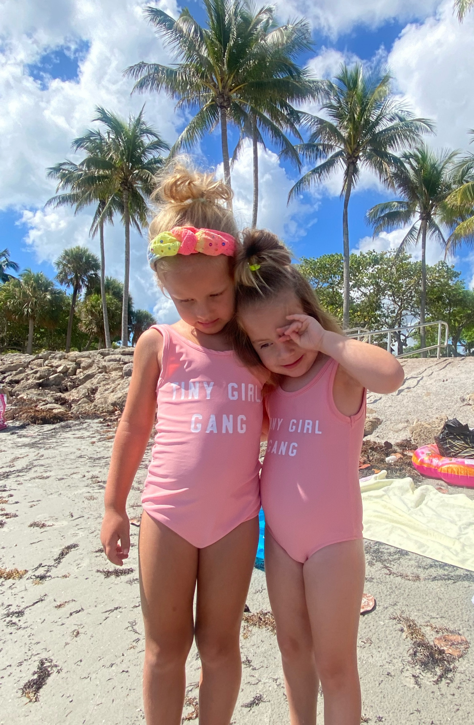 The cutest suits 🥹. I have wanted these for so long. Finally an excuse to buy them. 💕 Runs true to size, has a bit of stretch. 
Tiny girl gang 
Baby girl swimsuits
Toddler girl swimsuits 
Summer style 
Kids summer 
Baby swimsuit 
Baby girl swimsuit 
Pink swimsuit 
Matching swimsuits 
Matching suits


#LTKkids #LTKunder50 #LTKswim