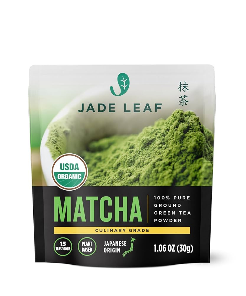 Jade Leaf Matcha Organic Green Tea Powder - Culinary Grade Premium Second Harvest - Authentic Jap... | Amazon (US)