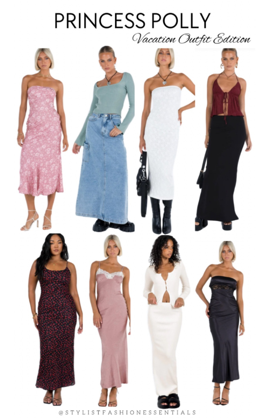 Princess Polly’s newest edition inspired for Vacation outfits🤍✨

Spring dresses 
Spring outfits
Spring skirts
Spring outfit inspo
Dresses


Bikini 
swimsuit
White bag
Denim Skirt
Boots 
Crop Too 


Easter
Spring outfit
Vacation outfit 
at Patrick’s day
Wedding guest 
Maternity
Bag
Easter dress
Skirt set
Skirt with boots
Heels
Ankle boots
Crossbody bag
Dresses to wear to wedding


#LTKBeauty#LTKFind#LTKFit#LTKAustralia#LTKEurope#Cozy#Dress#Seasonalfashion#fashion#womensfashion#weddingguest#Plussize#Springoutfits#Spring#Outfit#Sale#limited#musthave#LTKSale#LTKWorkwear#LTKcurves#LTKStyletip#LTKTravel#LTK#Jacket#Love#vacation#Blazer#Springbreak#Floraldress#Resortoutfit#vibrantoutfit #Weddingguest #Wedding#Denim#Pearlchain#DenimSkirt #Girlstrip #LTKTravel #LTKWorkwear#Croptop

#LTKunder50 #LTKunder100 #LTKSeasonal