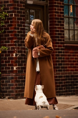 By Anthropologie Double-Breasted Wool-Blend Coat | Anthropologie (UK)