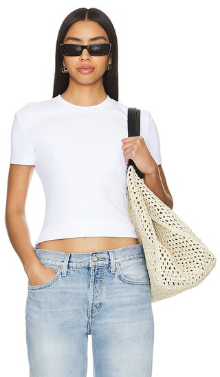 Crop T Shirt in White | Revolve Clothing (Global)