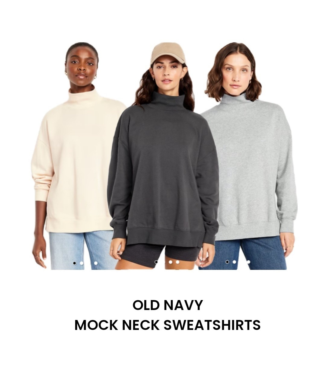 50% off mock neck sweatshirts at Old Navy right now!!!! Only $20 with 3 color choices 🙌🏼 #oldnavy #oldnavyfinds #mockneck #mocknecksweatshirt #sale #salealert #comfy #fallfashion #cozy #loungewear #onsale
#shopnow

#LTKStyleTip #LTKFindsUnder50 #LTKSaleAlert