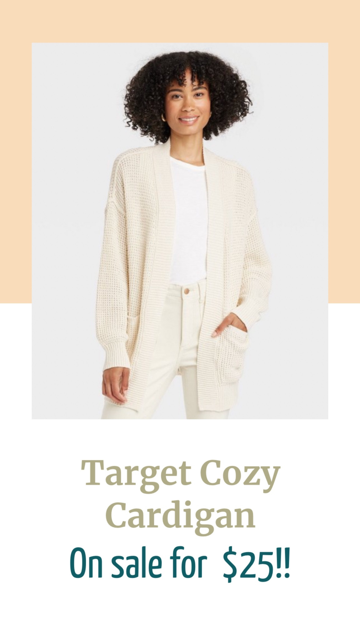 Target sale alert! This cozy target cardigan is a must have for only $25! Perfect layering piece for fall graphic tees, crop tees, etc!

#LTKSeasonal #LTKsalealert #LTKunder50