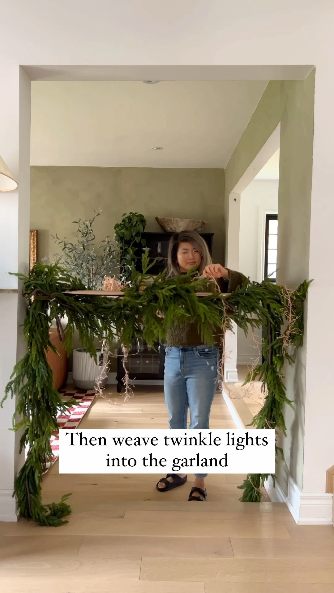 Here’s a Christmas decorating hack for you! Damage free garland hanging with a shower curtain rod!

I had to try it for myself after seeing @letneeutro do it!

I took the shower curtain from our guest bathroom and tested this out for myself. It has held up really well! I even put my heavy Norfolk pine garlands on and it didn’t budge.

This is perfect for renters and those who don’t want to put nails in their walls. And an added bonus is that you don’t get a crick in your neck or get tired arms from decorating 😅

Now go forth and deck those halls.

#deckthehalls #christmasdecorating #christmas2023 #christmasdecor decor hack, Christmas hack, garland hanging hack, damage free decor, rental friendly decorating

#LTKhome #LTKSeasonal #LTKHoliday