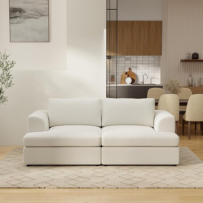 WJShome Sectional Couches for Living Room, Loveseat Cloud Sofa, Modular Sleeper Couch, High Densi... | Amazon (US)