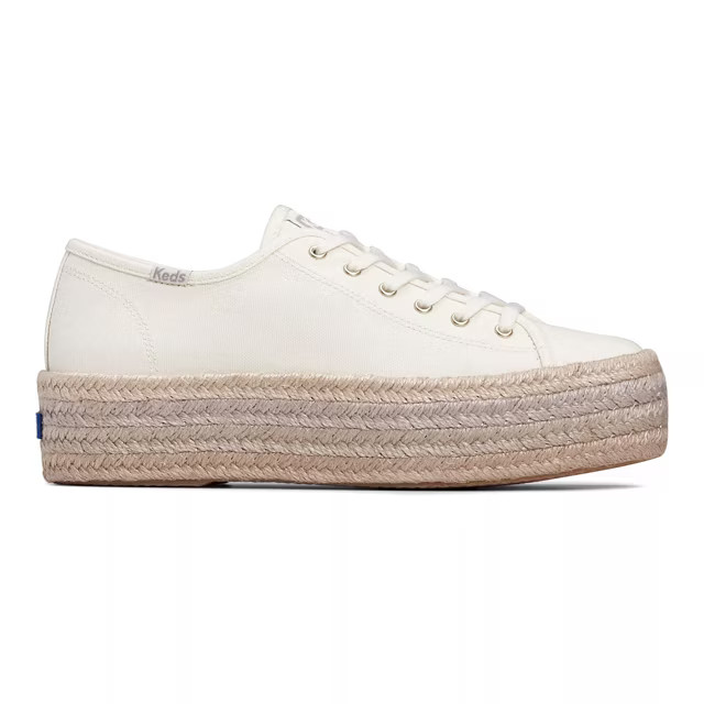 Keds Triple Up Canvas Ombre Jute Foxing Lace Up - Free Shipping | KEDS | Keds US