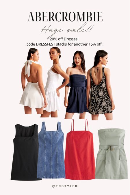 Abercrombie huge sale! 20% off dresses + 15% off everything else! Also stack with the Code you can copy and paste below! 

#LTKFindsUnder50 #LTKStyleTip #LTKSaleAlert
