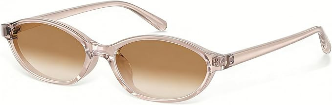 Sunglasses Womens Retro Oval Sunglasses for Women - Cat Eye 90s Glasses Y2K UV400 Lightweight Nar... | Amazon (US)