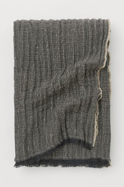 Cotton Linen-blend Throw | H&M (US + CA)