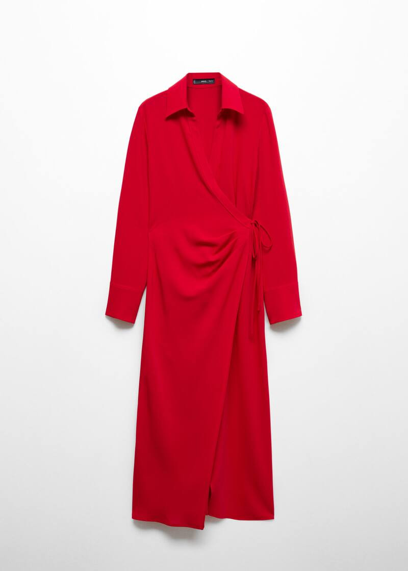 Wrap shirt dress -  Women | Mango USA | MANGO (US)