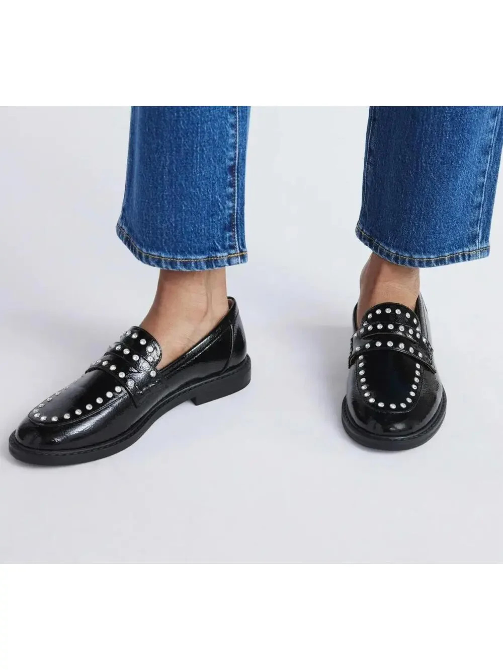 New Free Assembly Women's Studded Faux Leather Loafer 8.5 | Poshmark