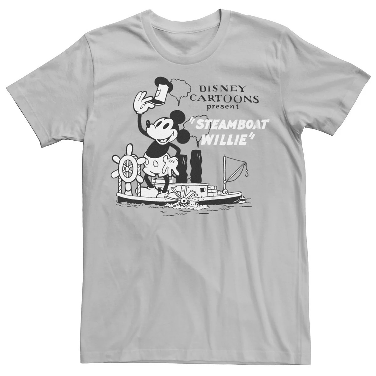 Disney 100 Men's Mickey Mouse Steamboat Willie Tee | Kohl's