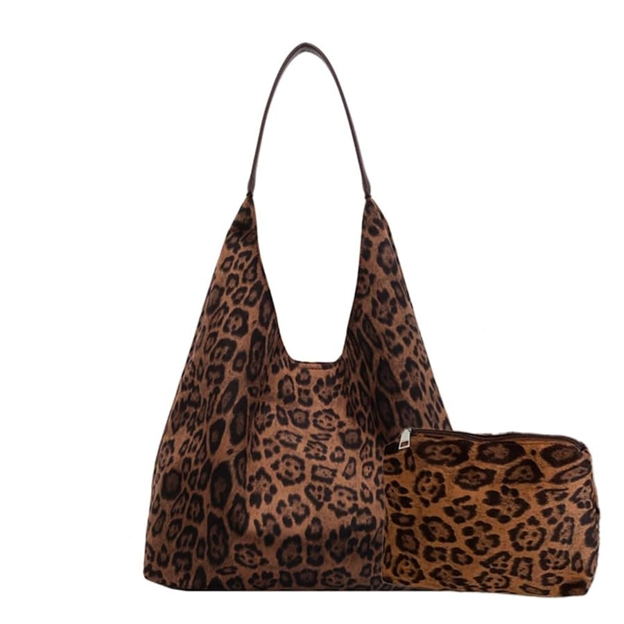 Leopard Tote Bags for Women Leopard Print Ladies Shoulder Bag Fashion Vintage Hobo Bag Large Tote... | Amazon (CA)