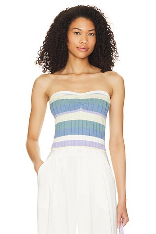 Priela Striped Tube Top in
                    
                    Song of Style | Revolve Clothing (Global)