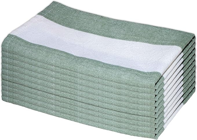 Cotton Cloth Stripe Napkins, Set of 6 Dinner Napkin (18" x 18"), Daily Use Fabric for Events, Gif... | Amazon (US)