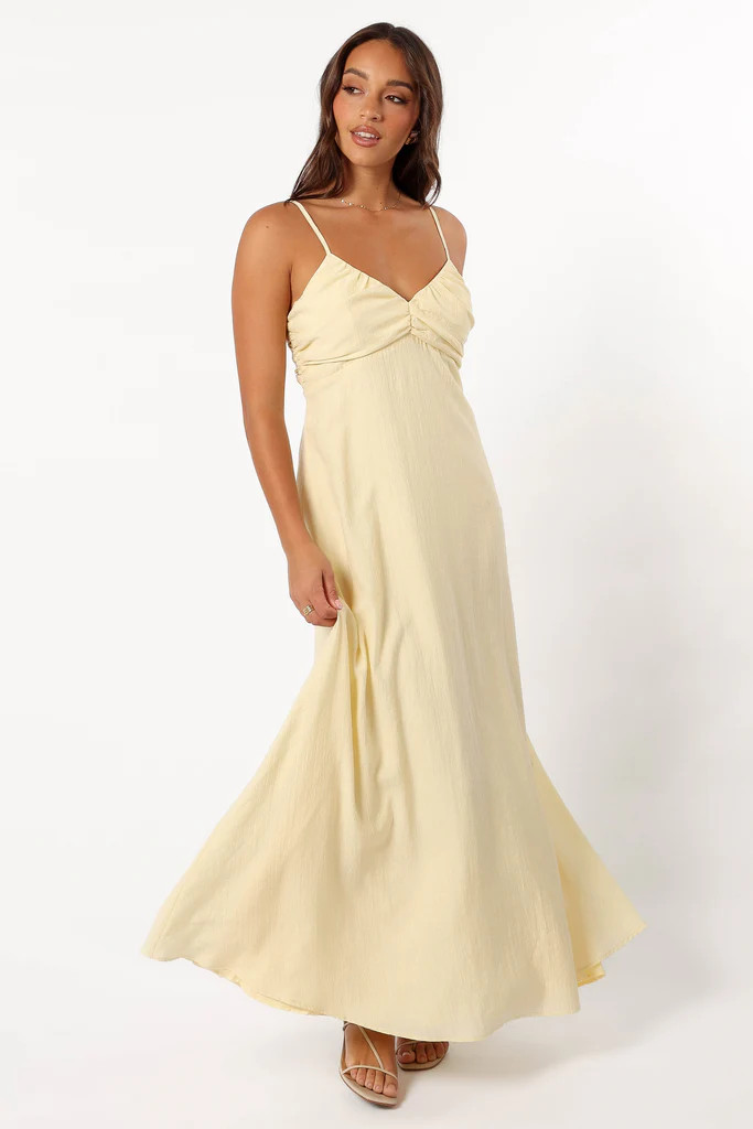 Maddie Maxi Dress - Butter Yellow | Petal & Pup (US)