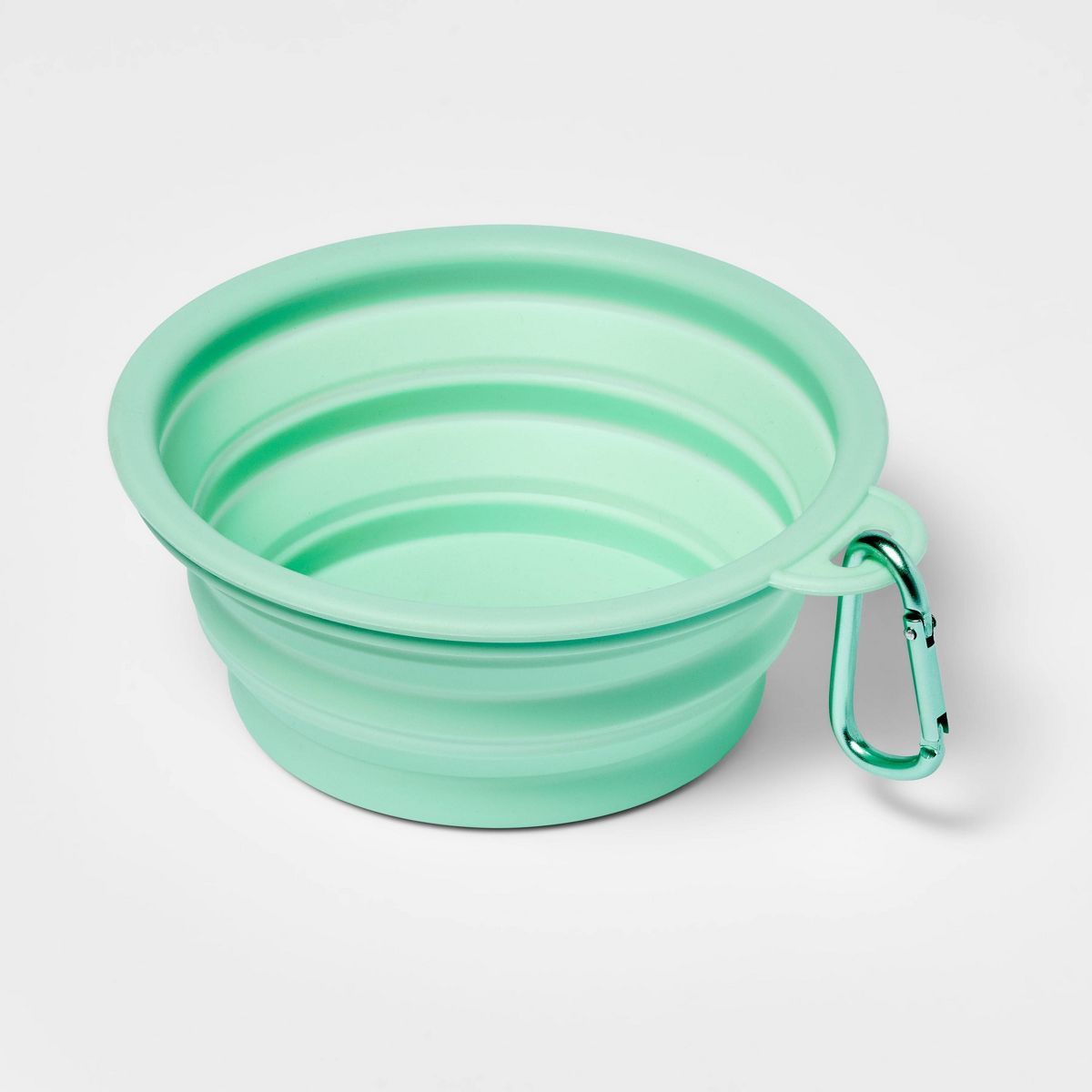 Collapsible Dog Bowl with Carabiner - Solid Green - Sun Squad™ | Target