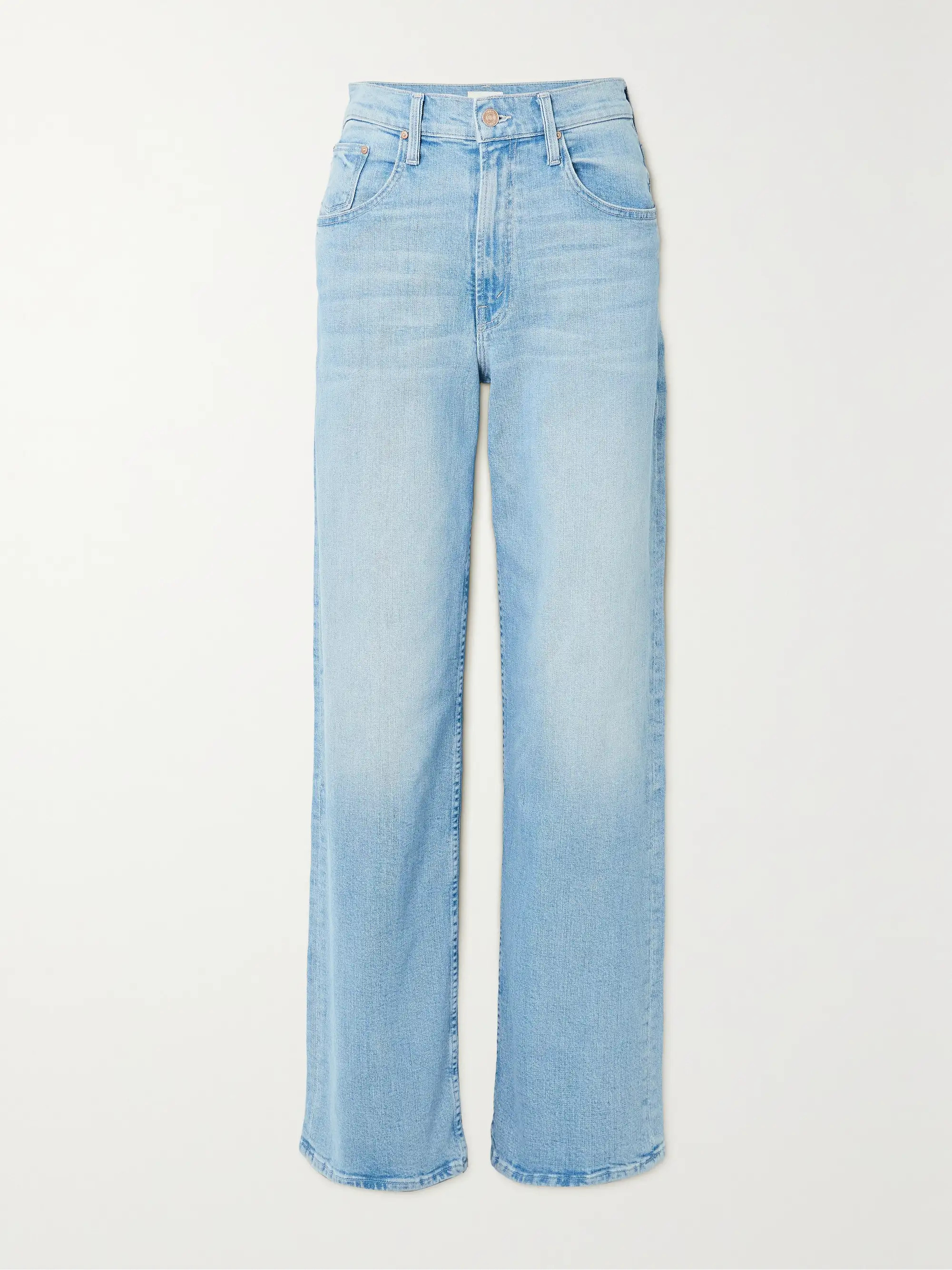 + NET SUSTAIN Spinner Zip Heel high-rise wide-leg jeans | NET-A-PORTER (US)