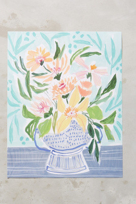 Flowers For Friends Print | Anthropologie (US)
