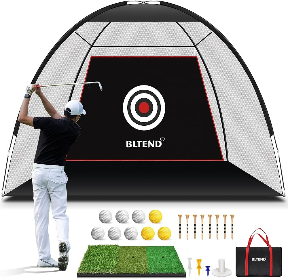 Bltend Golf Net - 10x7ft Golf Practice Nets for Backyard Driving with Golf Mat, Golf Hitting Trai... | Amazon (US)