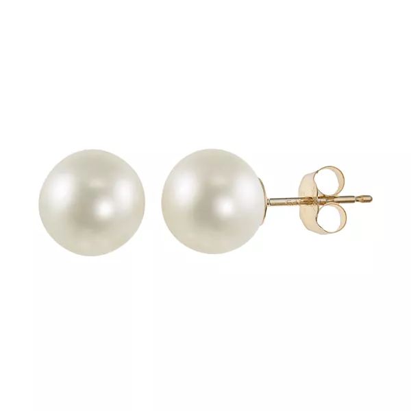 PearLustre by Imperial Freshwater Cultured Pearl 10k Gold Pearl Stud Earrings | Kohl's