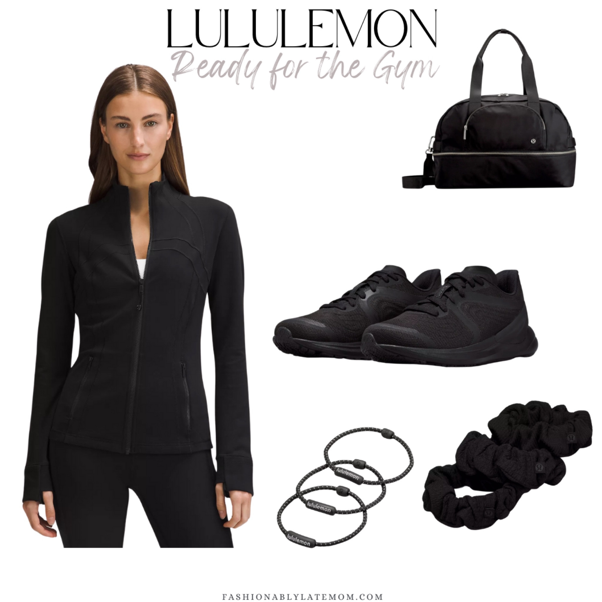 All black Lululemon finds! Click on the links to shop! 
Fashionablylatemom 
Tennis shoes 
Bag 
Scrunchies 
Lululemon finds 


#LTKGiftGuide #LTKfitness