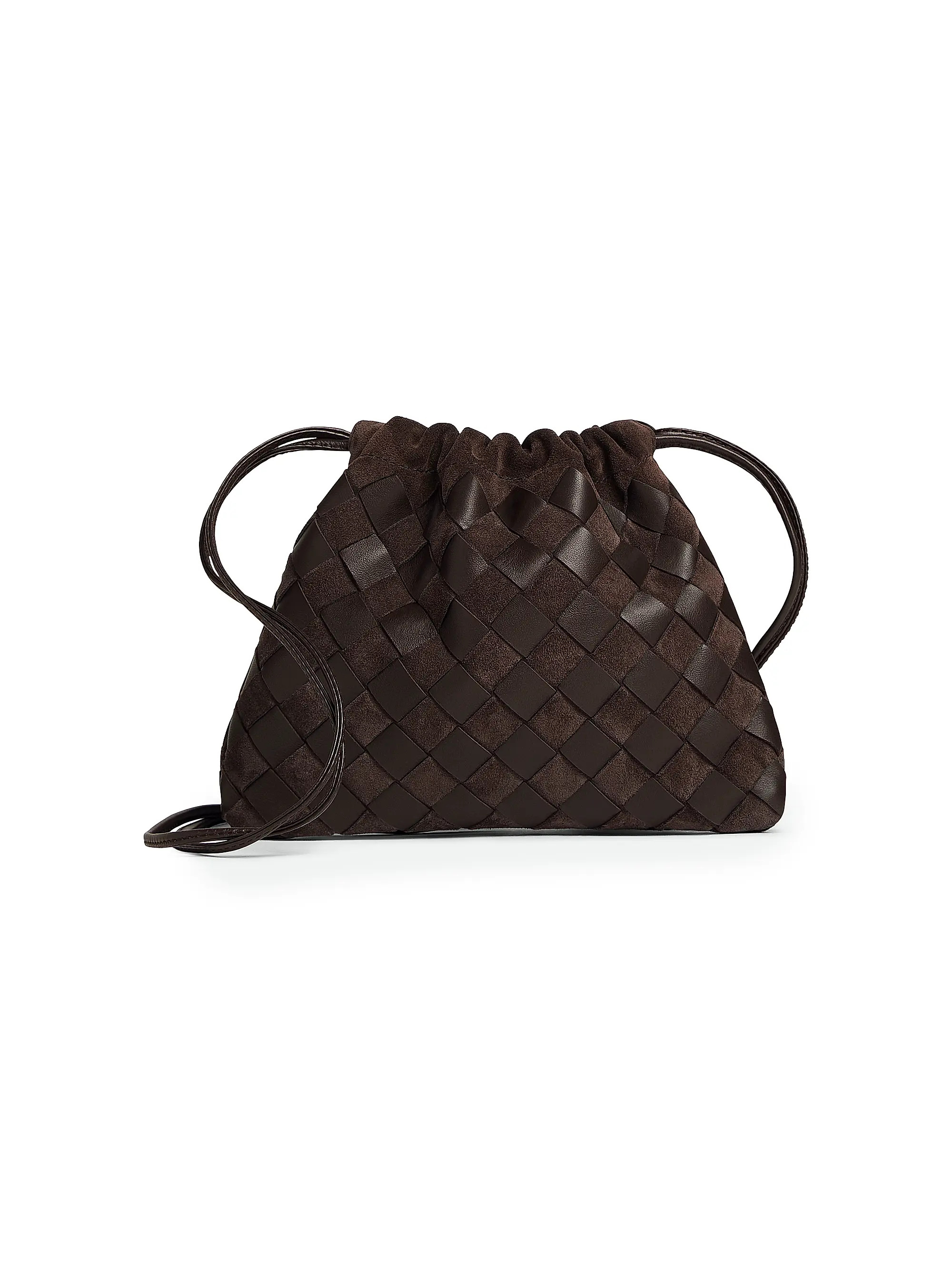 Bottega Veneta Intrecciato Leather &amp; Suede Crossbody Bag | Saks Fifth Avenue | Saks Fifth Avenue