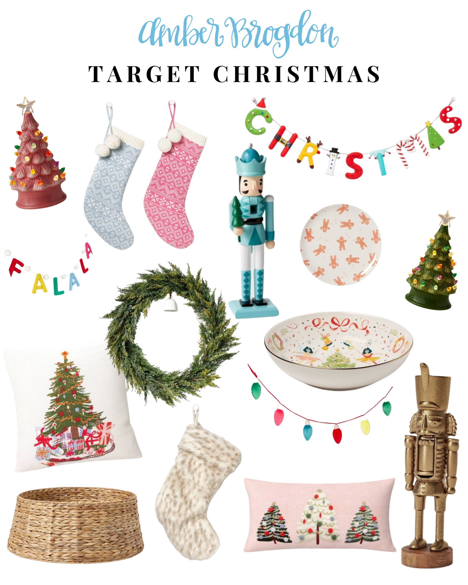 Christmas Decorations at Target 🎄

Grandmillennial, traditional, colorful, joyful, pops of color, gold Christmas stockings, pillows, nutcrackers, garland, wreath, bowls, Christmas entertaining 

#LTKSeasonal #LTKHoliday