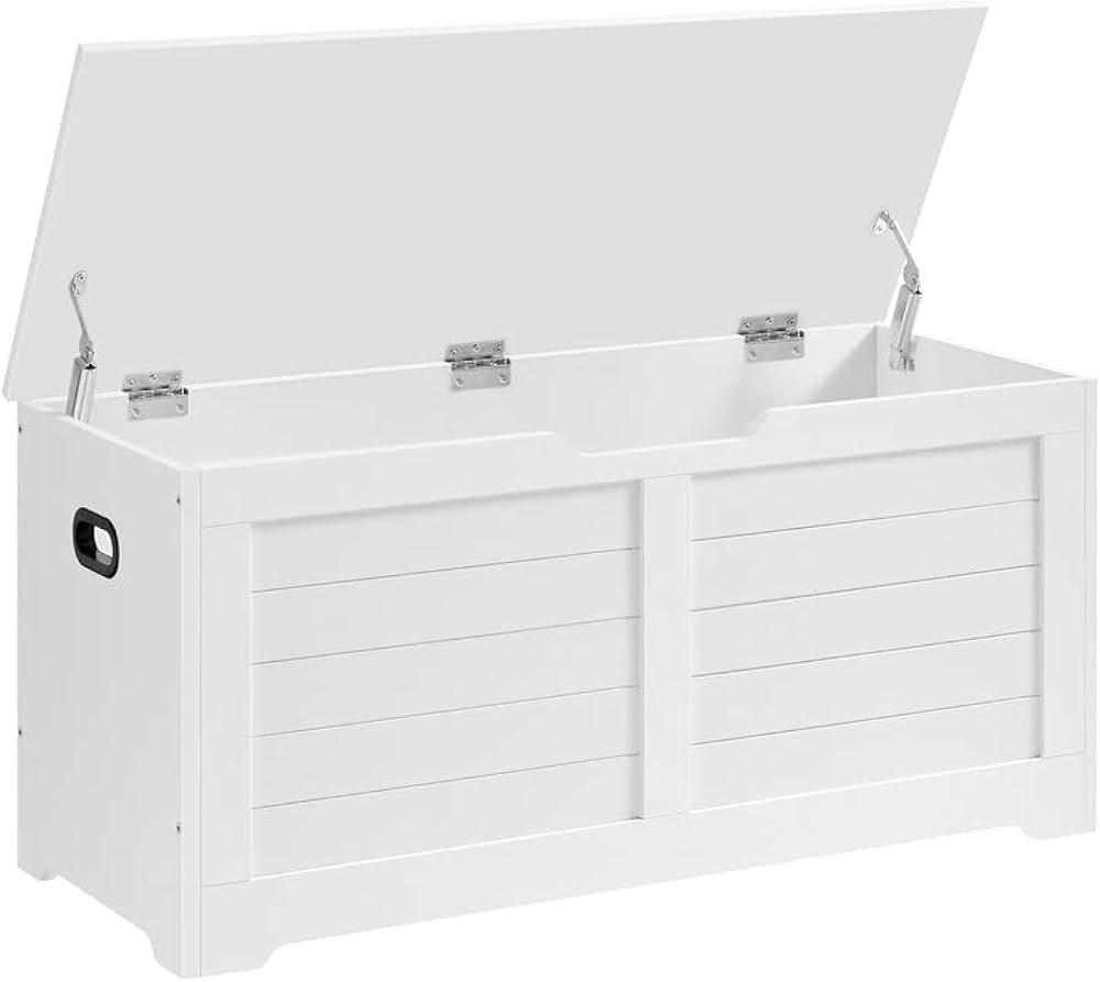 VASAGLE Storage Chest, Storage Trunk with 2 Safety Hinges, Storage Bench, Shoe Bench, Farmhouse S... | Amazon (US)