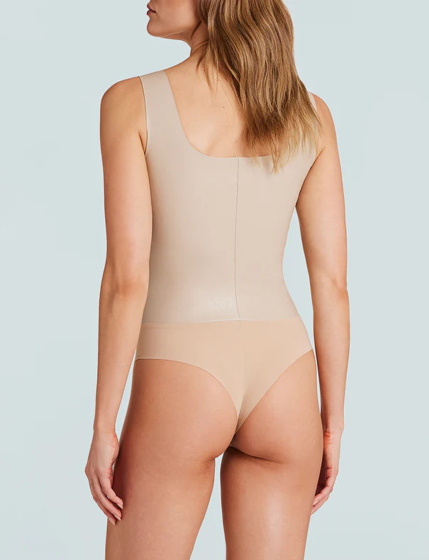 Faux Leather Squareneck Bodysuit | Commando®