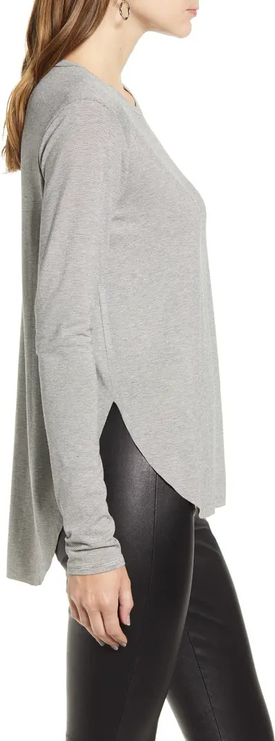 Long Sleeve Shirttail Hem Shirt | Nordstrom Rack