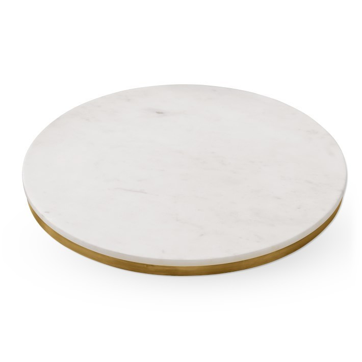 Marble & Brass Round Board | Williams-Sonoma