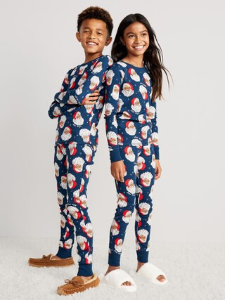 Gender-Neutral Printed Snug-Fit Pajama Set for Kids | Old Navy (US)