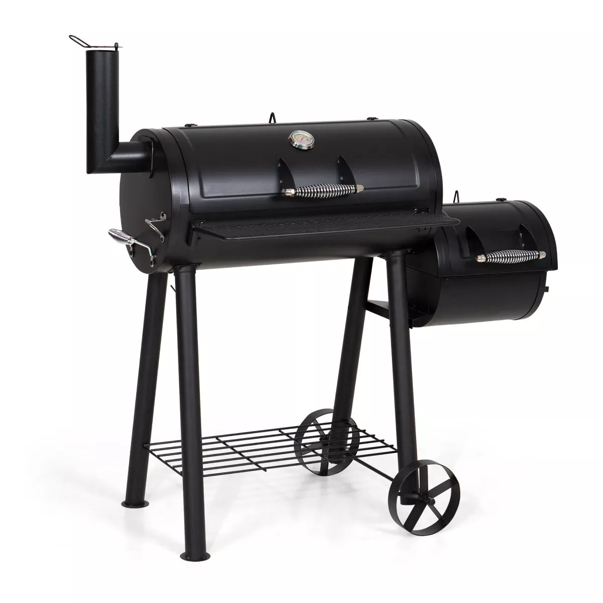 Garden GROTTO Charcoal Grill with Offset Smoker - All-Metal Steel Construction, 512 sq. in. Cooki... | Target