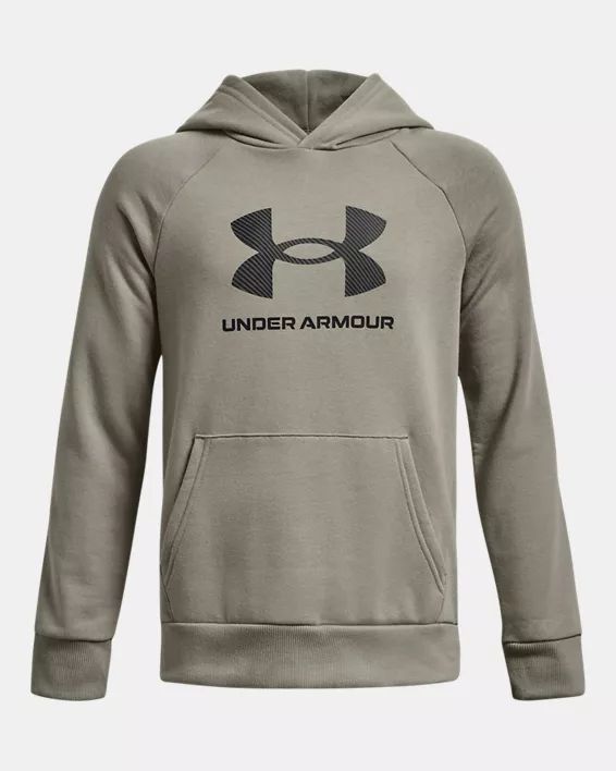 Boys' UA Rival Fleece Big Logo Print Fill Hoodie | Under Armour (US)