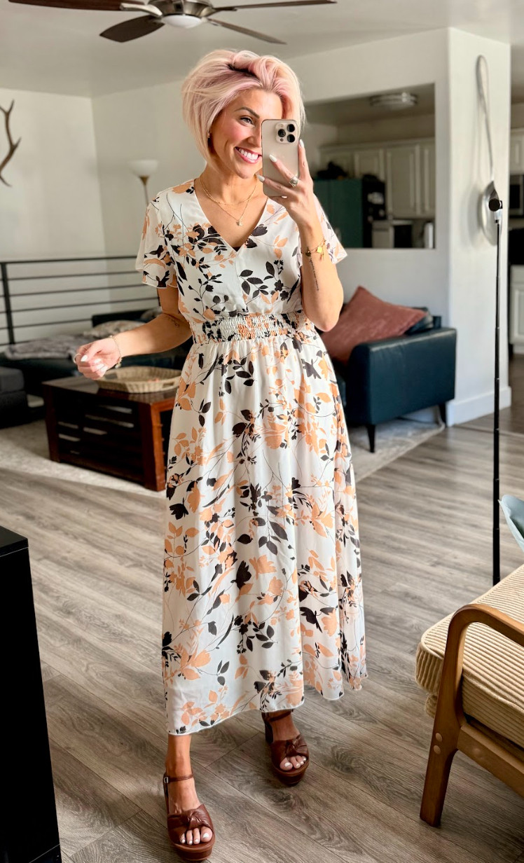 Loving this boho floral dress! Perfect for spring! Dress: Medium // Shoes: TTS 

 #LTKootd