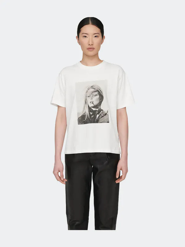 ANINE BING Ida Tee AB x to x BB - White - White - M | Verishop