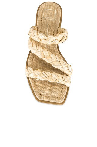 Iman Sandal in Light Natural Raffia | Revolve Clothing (Global)