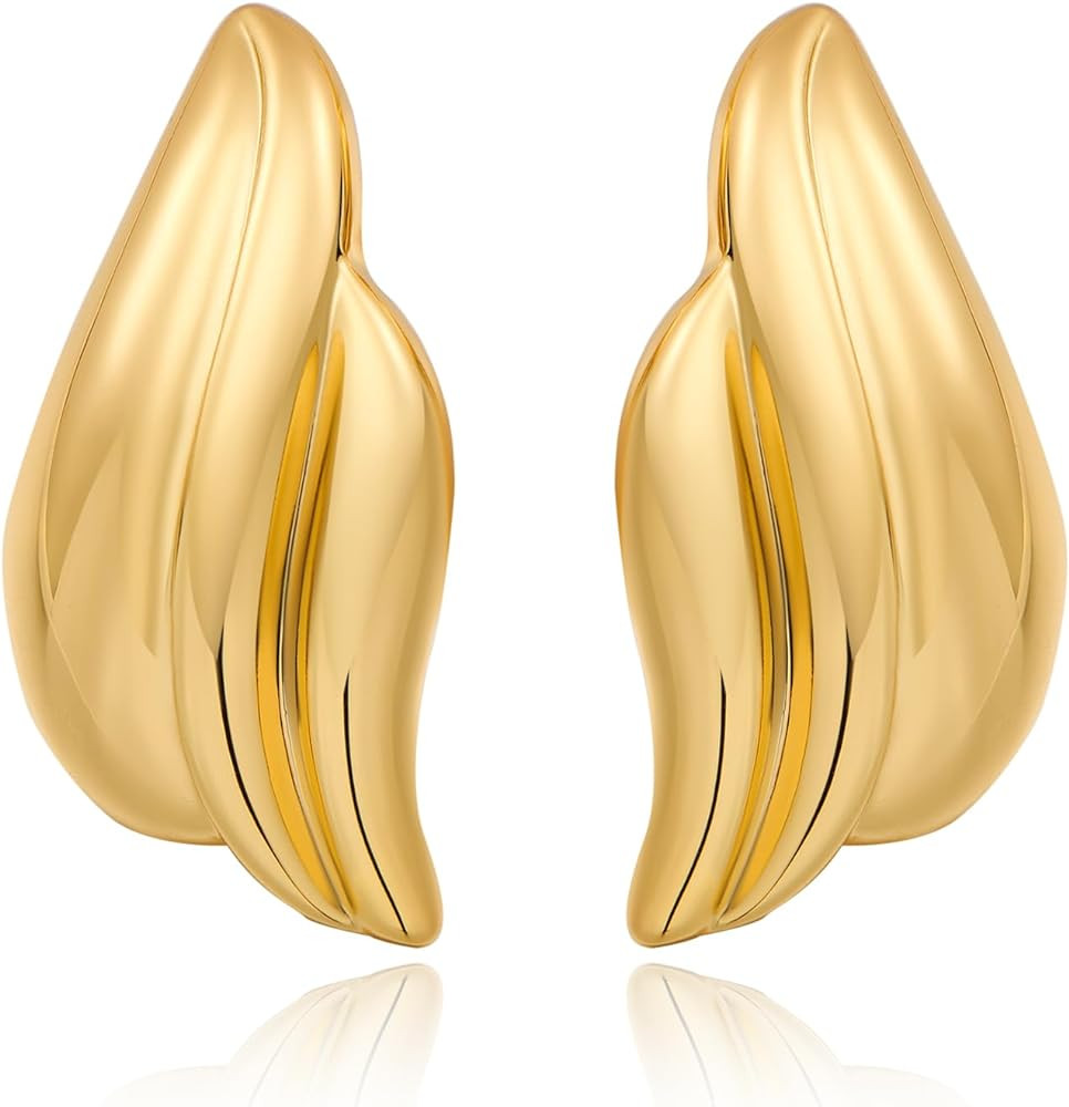 Gold Dangle Earrings Statement Chunky Earrings for Women Vintage Jewelry | Amazon (US)