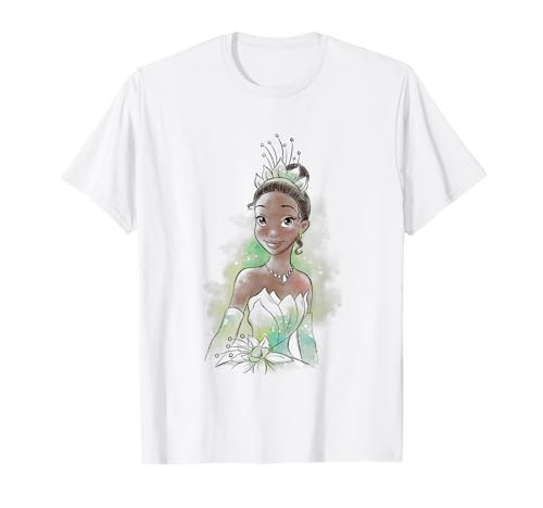 Disney The Princess And The Frog Tiana Vintage Watercolor T-Shirt | Amazon (US)